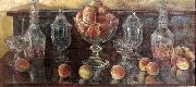 Still Life with Peaches and Old Glass, Childe Hassam